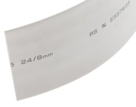 Actual product image Rs Pro White heatshrink tube 24/8mm i/d