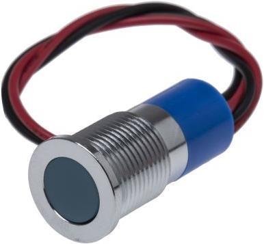 Produktbild Rs Pro 14mm flush satin chr LED wires,blu 24Vdc