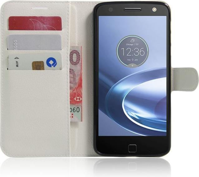 Actual product image MU Classic Leather cover with litchite texture (Motorola Moto Z Play)