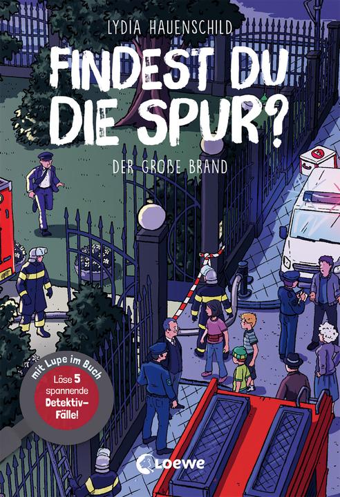 Actual product image Findest du die Spur? - Der grosse Brand (German, Lydia skin shield, Joachim ruffle, Loewe Creative, Loewe learning and puzzles, 2022)