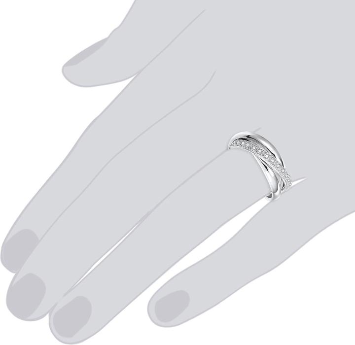 Produktbild Lulu & Jane Damen Messing Zirkonia silber - 29555 (54)