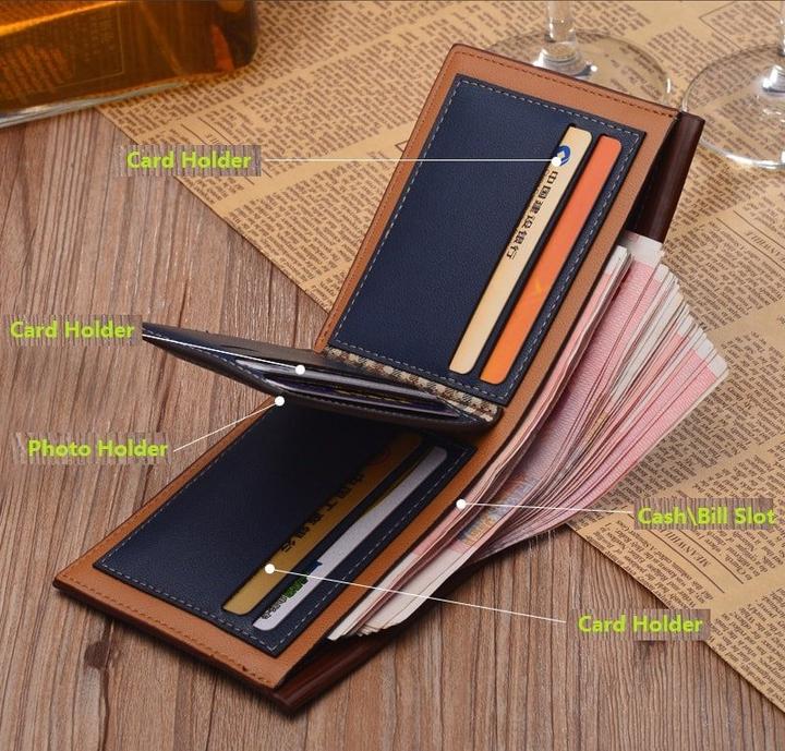 Image du produit JTI Porte-monnaie de luxe - cuir PU - noir
