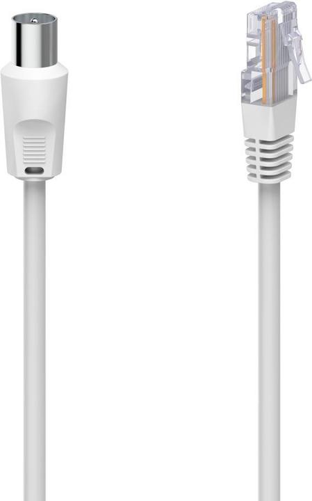 Hama Antennen-Kabel - Koax-Stecker - RJ45-Stecker (75 dB, Antenna cable)
