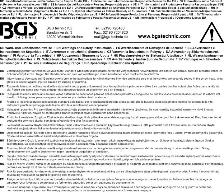 Produktbild BGS Steckschlüssel-Einsatz Zwölfkant Antrieb Innenvierkant 20 mm (3/4") SW 34 mm (34 mm)