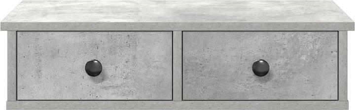 Produktbild VidaXL Wandregal mit Schubladen Betongrau 60x25x15 cm Holzwerkstoff (60 x 25 x 15 cm)