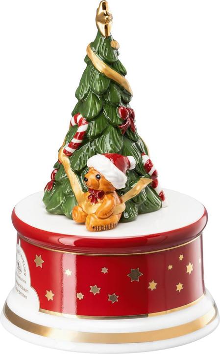 Actual product image Hutschenreuther Music box Christmas carols On the Christmas tree the lights are burning small D.9cm