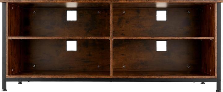 Actual product image tectake TV Cabinet Navan | 147x41x60.5 cm with 4 compartments & adjustable shelves