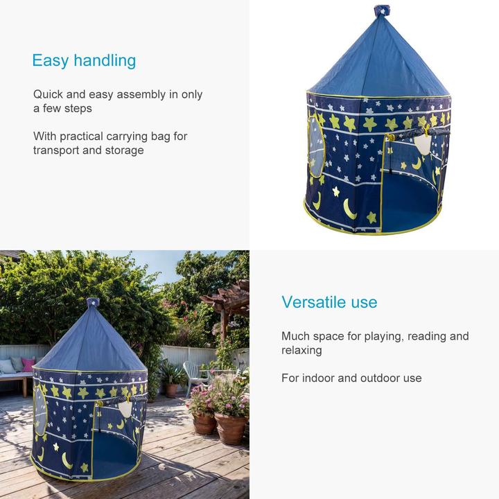 Image du produit Intirilife Tente de jeu pour enfants garçons et filles avec sac de transport