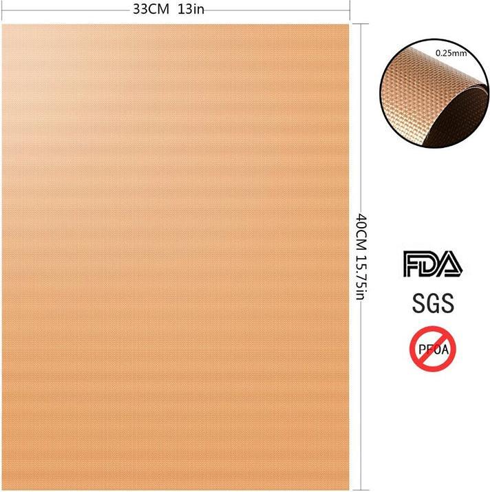 Produktbild Hermex Grillfolie Grillmatte Antihaft Teflon 4 Stück