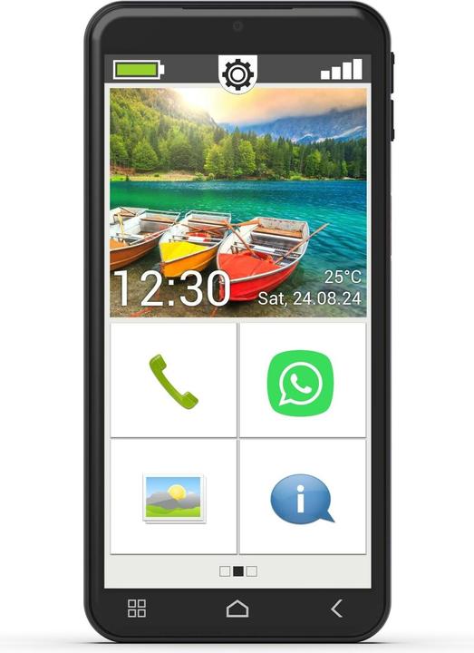 Actual product image Emporia Smart 6 Lite (128 GB, Black, 5.58", Single SIM, 50 Mpx, 4G)