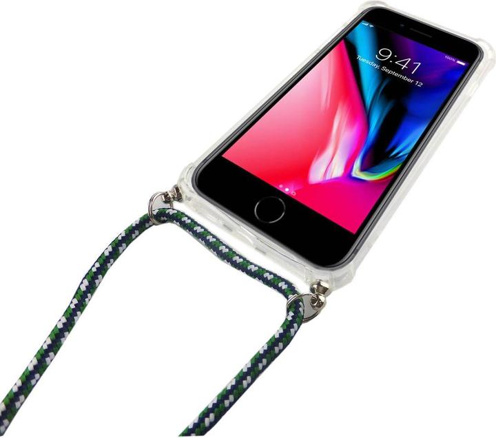 Produktbild König Design Apple iPhone 7 Plus Handykette Hülle mit Band Case zum umhängen mit Kordel Grün