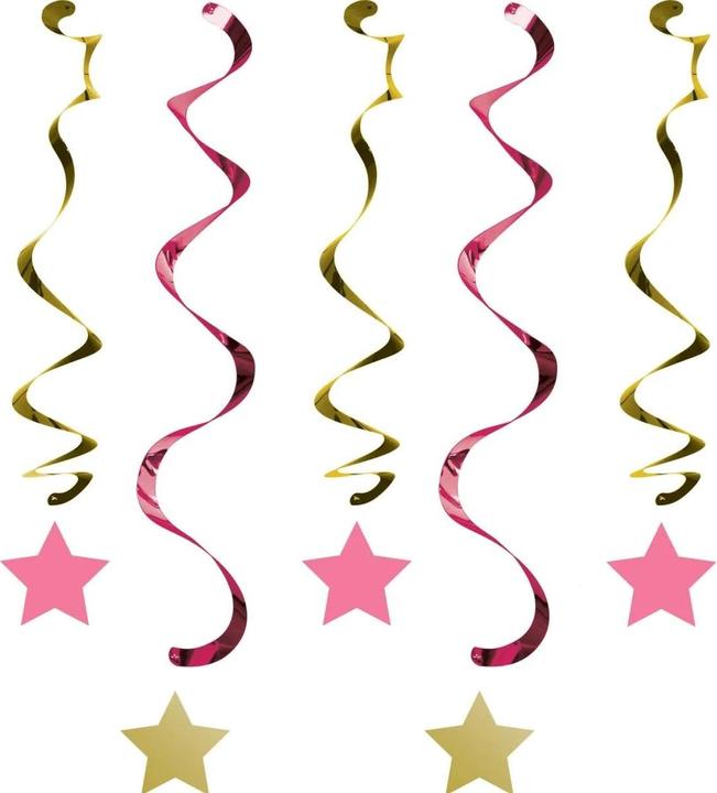 Produktbild Creative Converting Sternemuster Hängende Dekoration Folie 5erPack