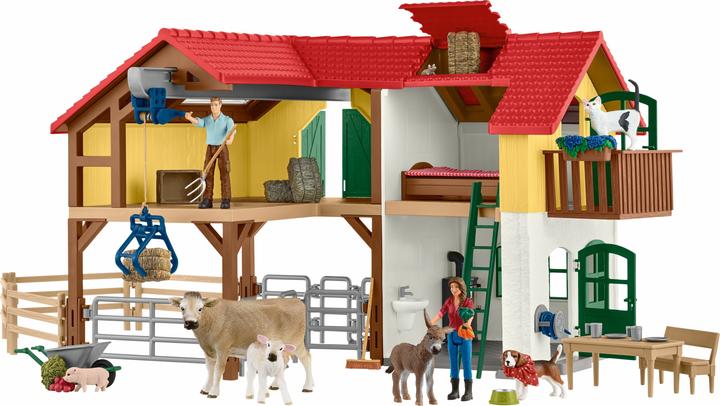 Schleich Farmhouse with stable and animals