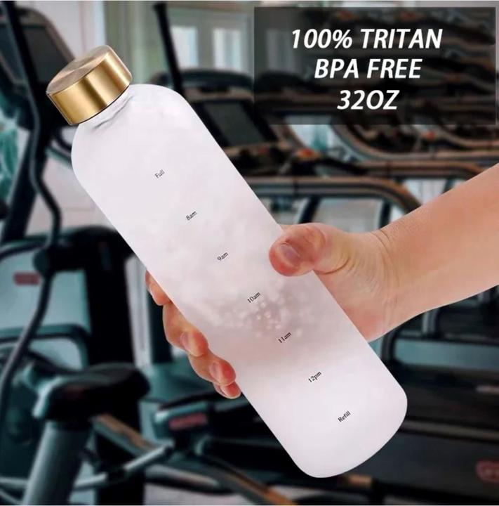 Image du produit ASMI Bouteille d'eau de 1 litre avec marqueurs de temps (1 l)
