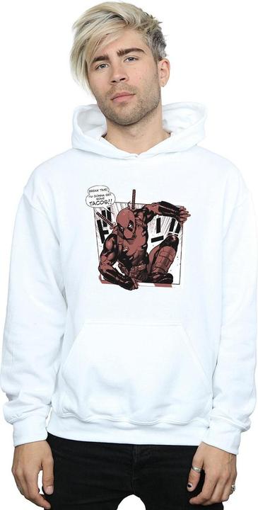 Actual product image Mens Deadpool Breaktime Tacos Hoodie (M)