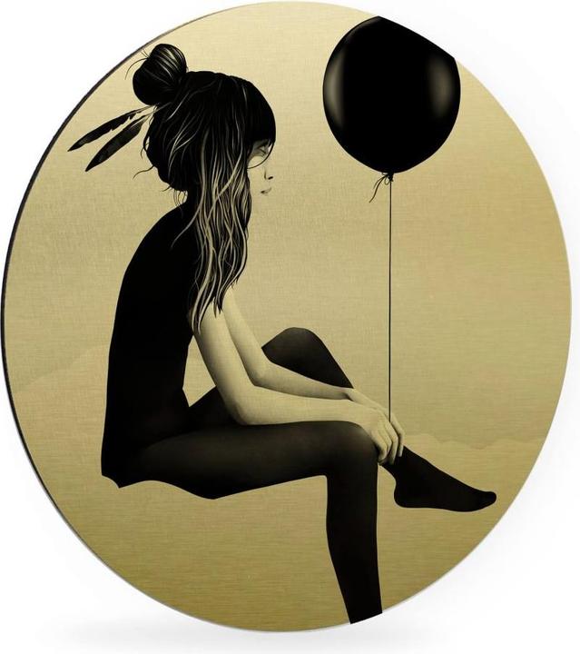 Produktbild Trenddeko Goldeffekt - No such thing as nothing (Rund)