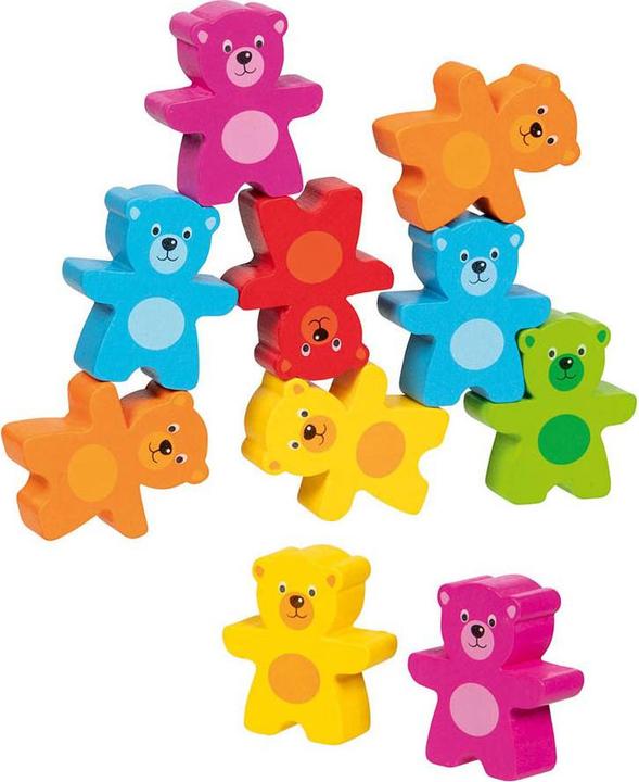 Goki Jeu d'empilage Bande d'ours colorés