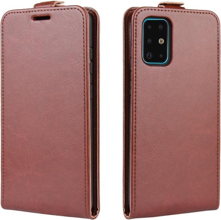 Produktbild Cover-Discount Galaxy S20+ Plus - Klassisches Leder Flip Case vertikal braun (Samsung Galaxy S20+)