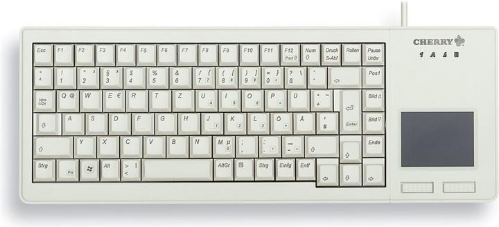 Produktbild CHERRY XS Touchpad Keyboard USB grey (US) US-Englisch mit EURO Symbol (US, Kabelgebunden)