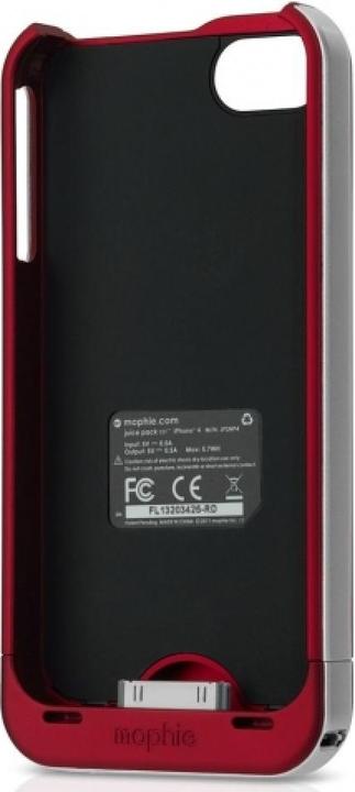 Image du produit mophie Juice Pack Air Coque rechargeable pour iPhone 4/4S rouge (PRODUCT) RED (Apple iPhone 4, G4s)