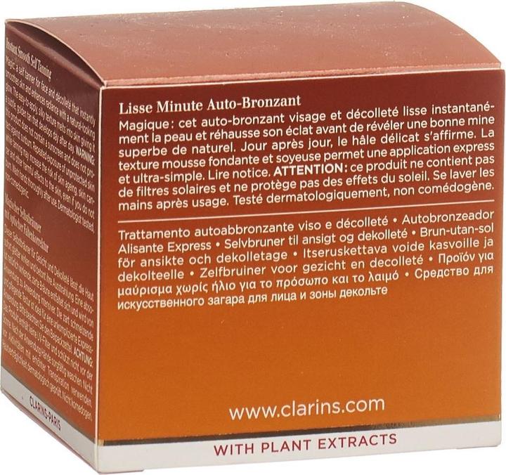 Actual product image Clarins Lisse Minute Auto Bronzant 30 (Self tanning cream, 30 ml)
