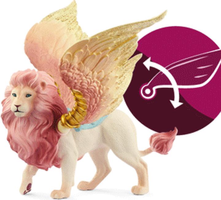 Actual product image Schleich Elf on winged lion