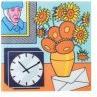 Actual product image Nextime klok 8170 Go van Go, 43x43 cm, Wall, Multi-colour (43 cm)