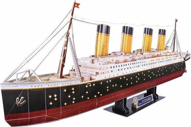 Productafbeelding Cubicfun 3d puzzel Titanic LED (266 onderdelen)