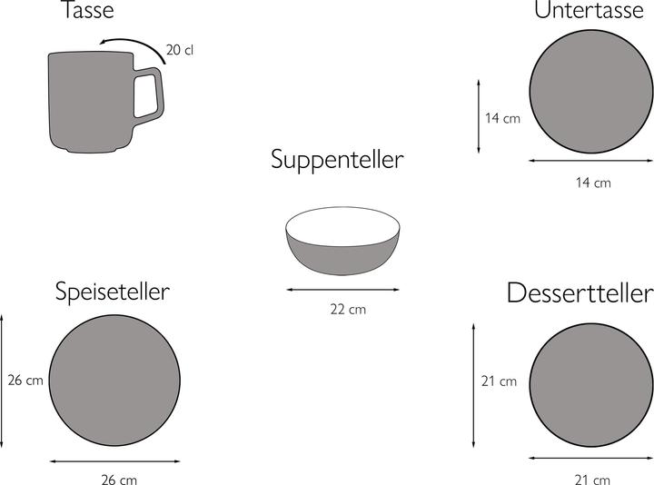 Produktbild CreaTable Crimson (30 Stück)