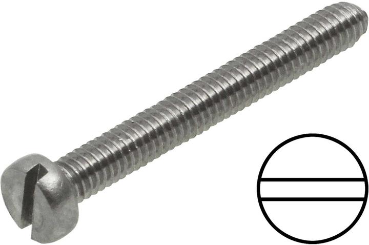 Produktbild Modellbau Lindinger zylinderkopfschrauben m2,5/20mm schlitz edelstahl, rostfrei 10stk. (10 Schrauben pro Stück)