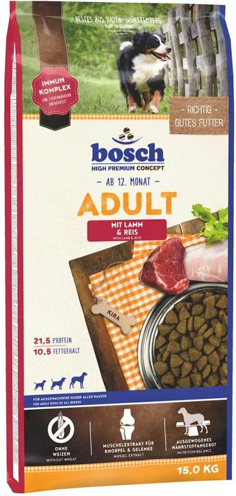 Produktbild Bosch Petfood Lamm & Reis (Adult, 1 Stk., 15000 g)