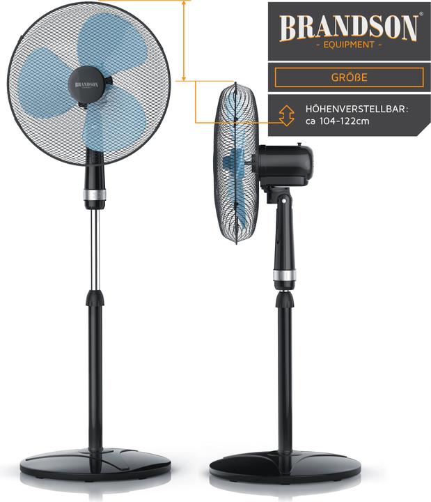 Immagine prodotto Brandson Ventilatore a piedistallo (48 dB)