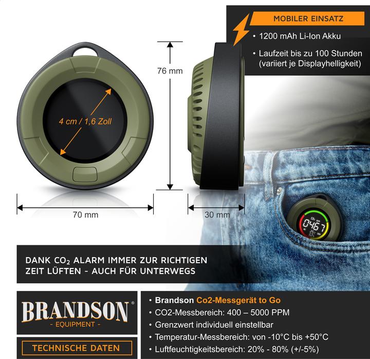 Image du produit Brandson CO2-Messgerät