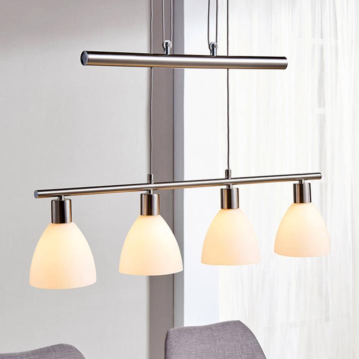 Image du produit Lindby Simeon Lampe à suspendre Blanc/Nickel (E14)