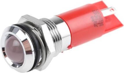 Immagine prodotto Rs Pro LED 14mm cornice cromata 24Vca/cc rosso