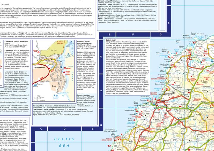 Immagine prodotto Mappa della Cornovaglia dalla A alla Z