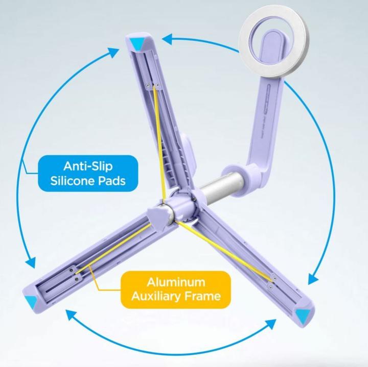 Produktbild Spigen S571W MagSafe Bluetooth Selfie Stick with Tripod - Purple