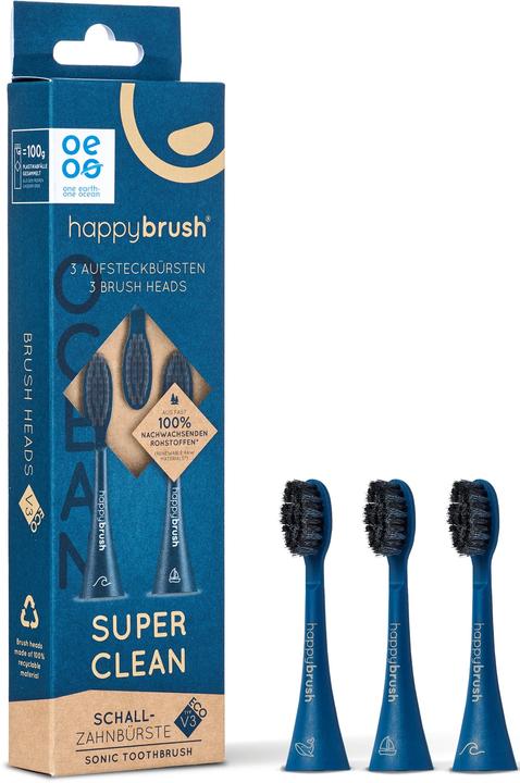 happybrush ECO VIBE 3 brosses à dents Ocean (3 x)