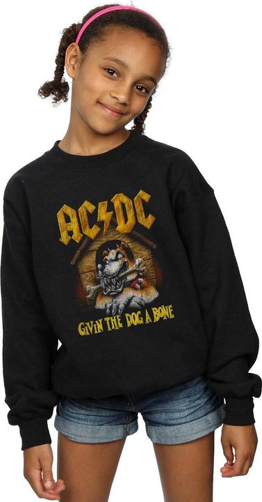 Produktbild AC/DC Give The Dog A Bone Sweatshirt Mädchen (152, 158)