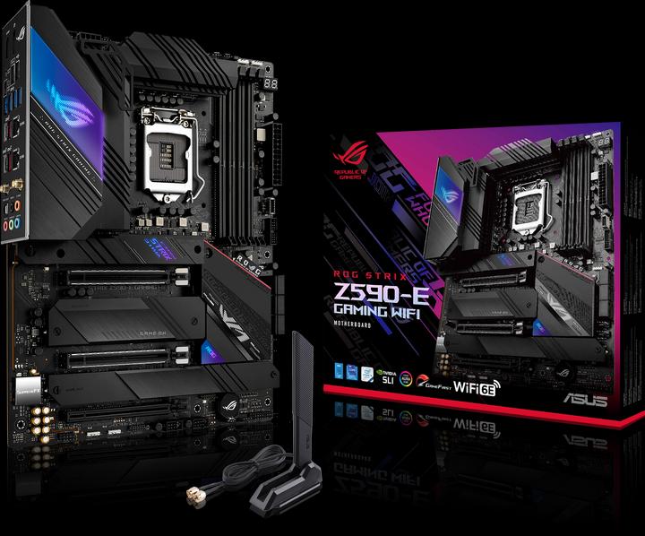 Image du produit ASUS ROG STRIX Z590-E JEUX (LGA 1200, Intel Z590, ATX)