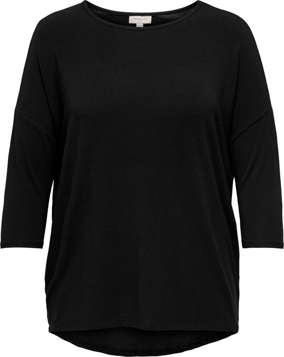 Image du produit Only Haut curvy à la coupe décontractée et aux manches 3/4 (S)