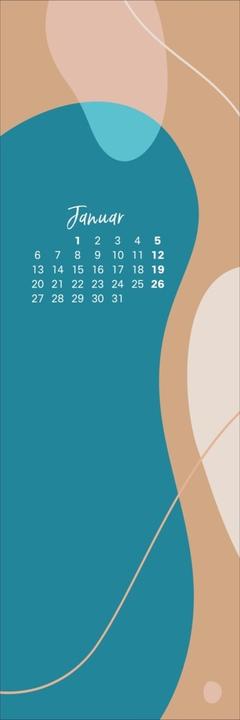 Produktbild Pastel Art Lesezeichen & Kalender 2025 (6 x 18 cm, Harter Einband, Deutsch)