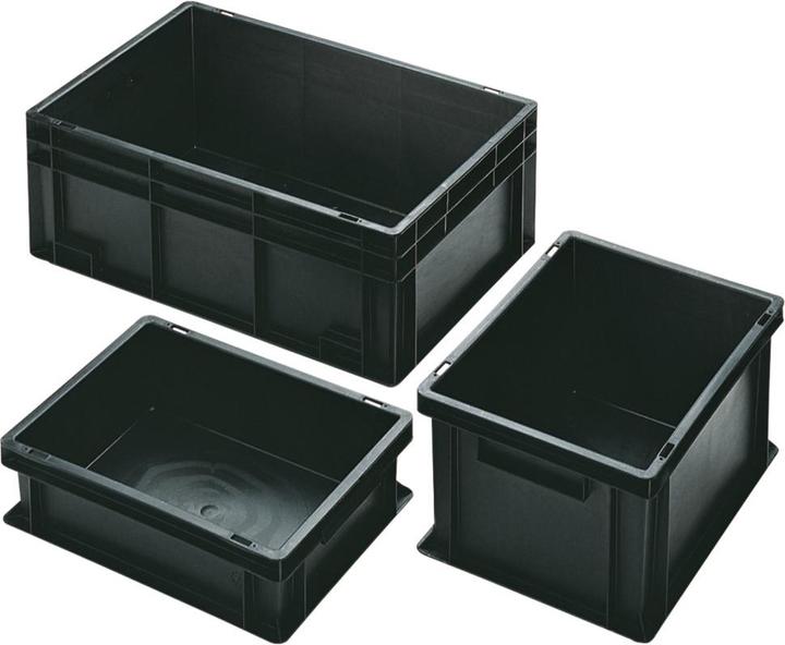 Utz Standard storage container, ESD, 300 x 200 x 120 mm, bottom drum