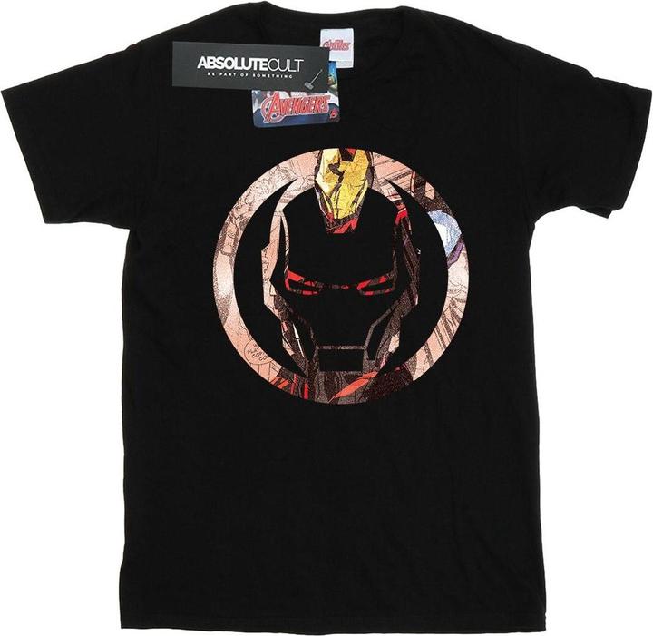 Image du produit - T-shirt IRON MAN MONTAGE SYMBOL - Garçon (140, 146)