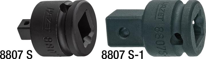 Actual product image HAZET Amplifier 8807S-1 ∙ Square, hollow 10 mm (3/8 inch) ∙ Square, solid 12.5 mm (1/2 inch) ∙ 22 m…