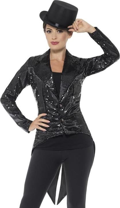 Actual product image Smiffys Womens/Ladies Sequins Costume Tailcoat (L)