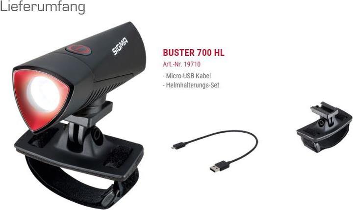Produktbild Sigma Sport Buster 700 HL (700 lm, 700 lm)