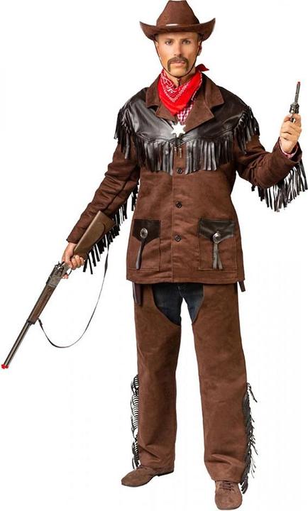 Actual product image Orlob Men's Western Jacket with Fringes, Faux Suede (58, 60)
