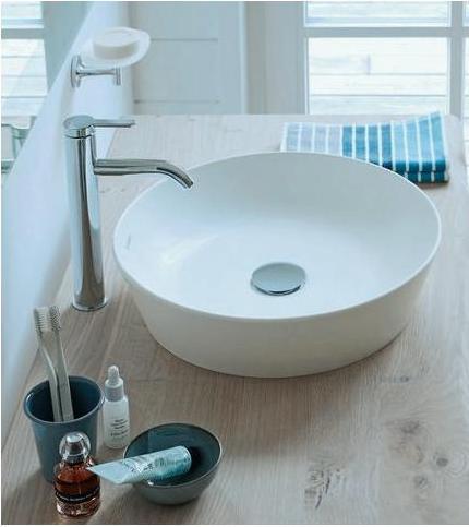 Produktbild Duravit Aufsatzbecken CAPE COD o ÜL o HLB d= 430mm weiss seidenmatt (430 mm, 430 mm)