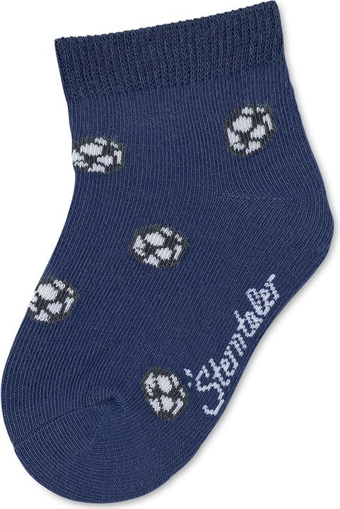 Produktbild Sterntaler Socken 3er Set Fussball Blau Gr. 17-18 (3er Pack, 17 - 18)